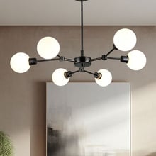 Sherry Iron & Glass 6 Light Pendant